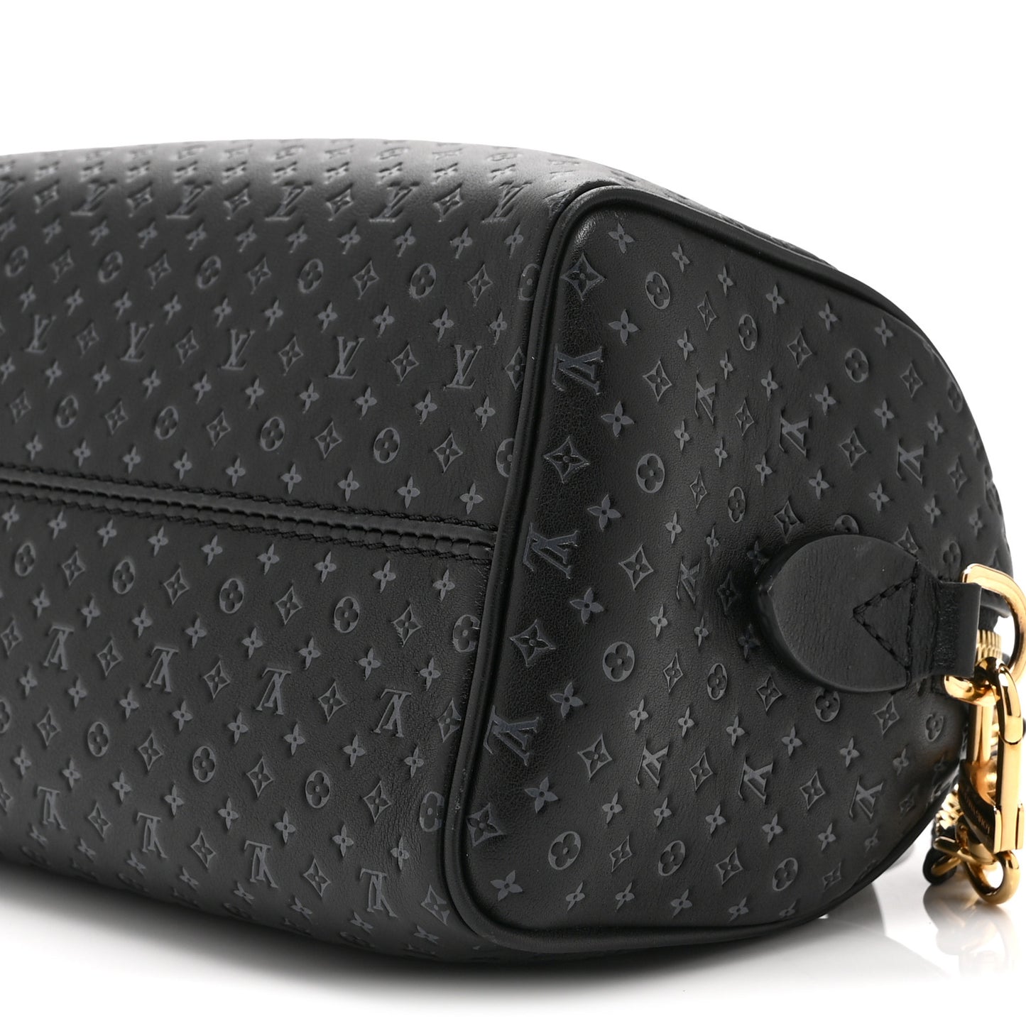 Calfskin Nanogram Embossed Speedy 20 Black