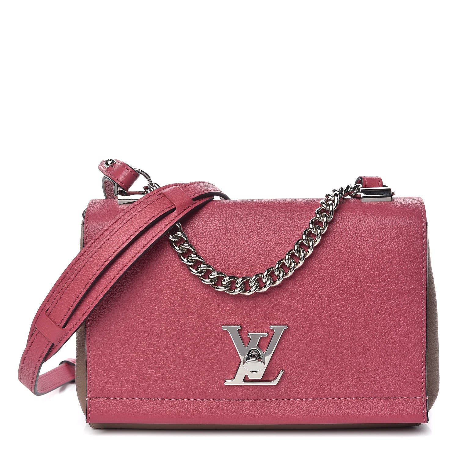 Louis Vuitton Calfskin Lockme II Chain Bag BB Rose Bruyere 1 of 10