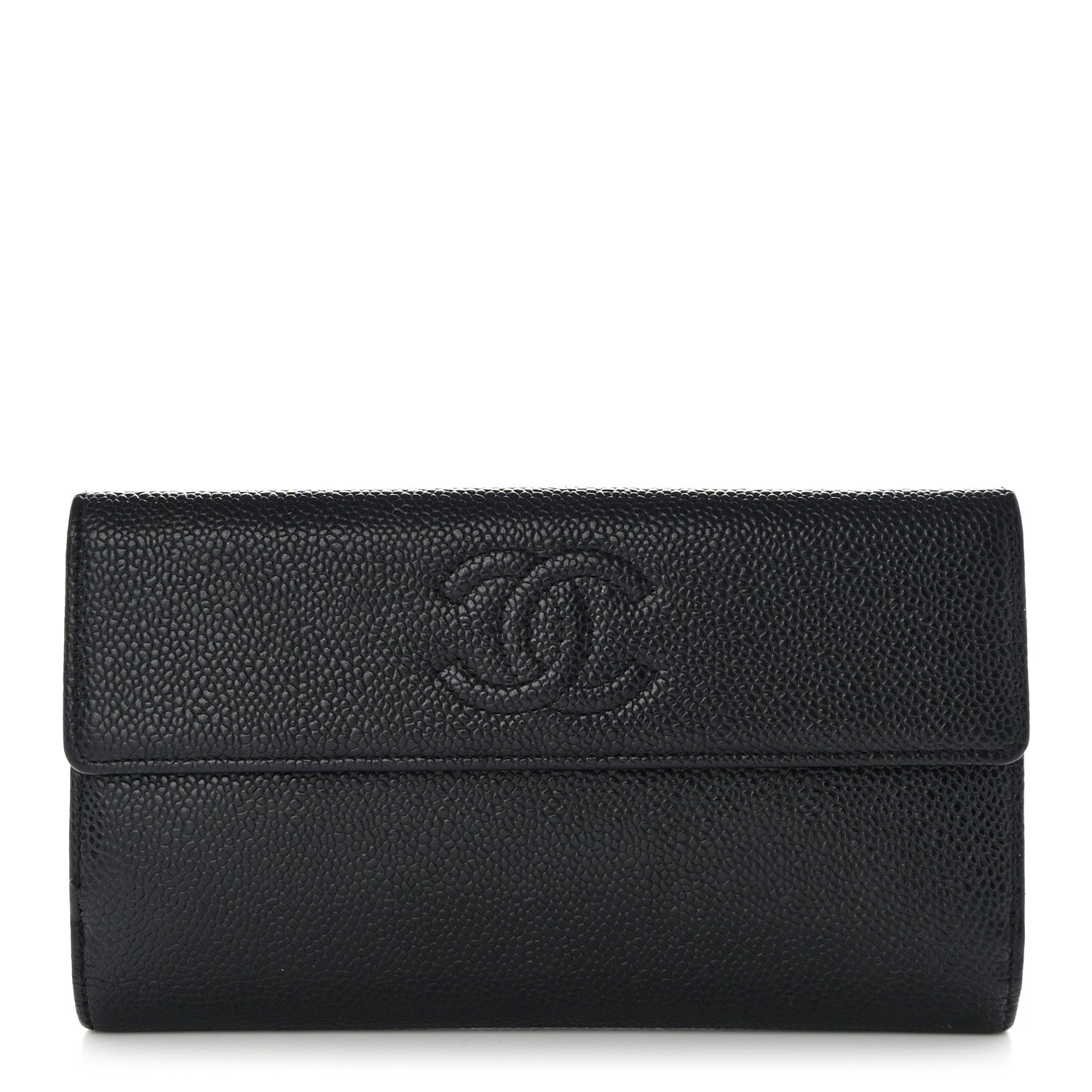 Chanel Caviar Timeless CC French Long Wallet Black 1 of 19