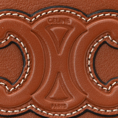 Celine Smooth Calfskin Cuir Triomphe Mini Vanity Case Tan 6 of 16