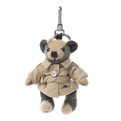 Burberry Cashmere Thomas Trench Teddy Bear Keychain Charm Camel 1 of 3