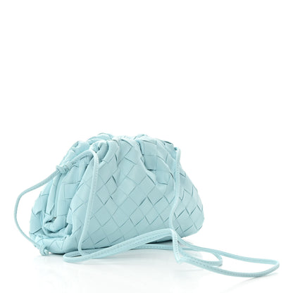 Bottega Veneta Nappa Intrecciato The Mini Pouch Topazio Silver 3 of 11