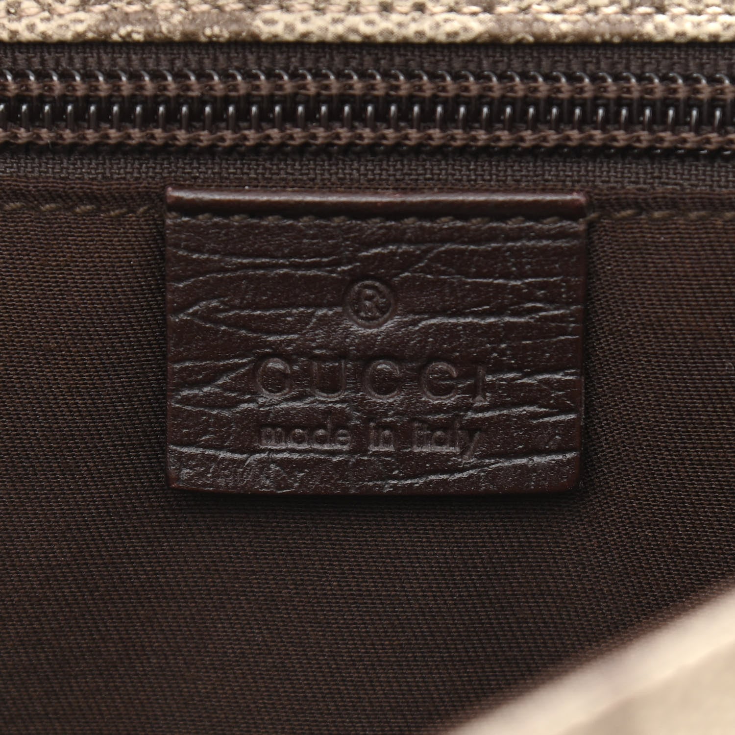Gucci GG Plus Monogram Web Medium Flap Messenger Beige Dark Brown 6 of 11