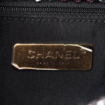 Chanel Tweed Sequin Quilted Medium Chanel 19 Flap Black Multicolor 6 of 9