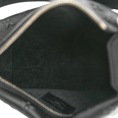 Louis Vuitton Calfskin Debossed Monogram Side Trunk Black 5 of 9