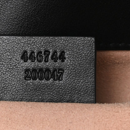 Gucci Calfskin Matelasse Mini GG Marmont Shoulder Bag Black 12 of 21