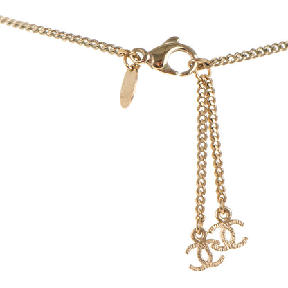 Chanel Crystal CC Necklace Light Gold 4 of 6