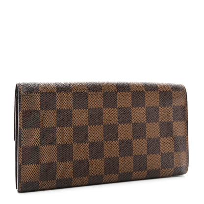 Louis Vuitton Damier Ebene Sarah Wallet 3 of 8