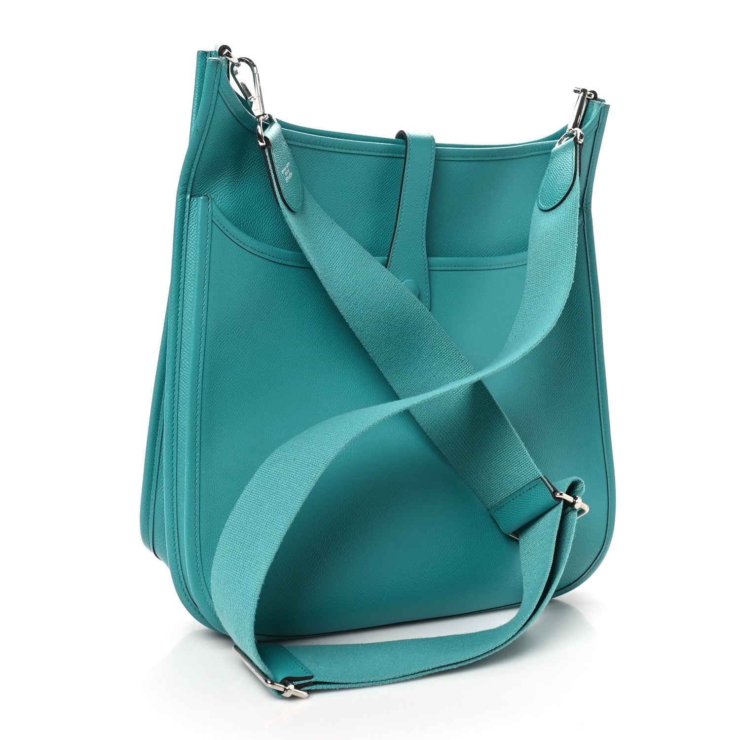 Hermes Epsom Evelyne III GM Bleu Paon 3 of 10