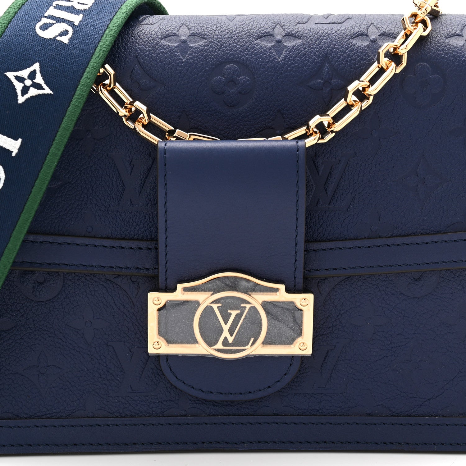 Louis Vuitton Empreinte Monogram Dauphine MM Blue Myrtle 8 of 10
