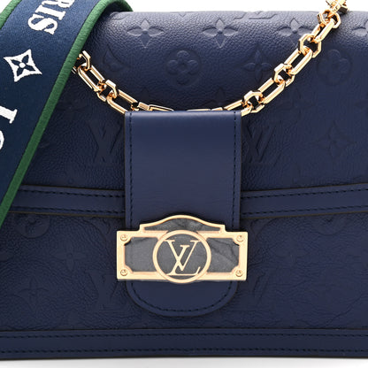 Louis Vuitton Empreinte Monogram Dauphine MM Blue Myrtle 8 of 10