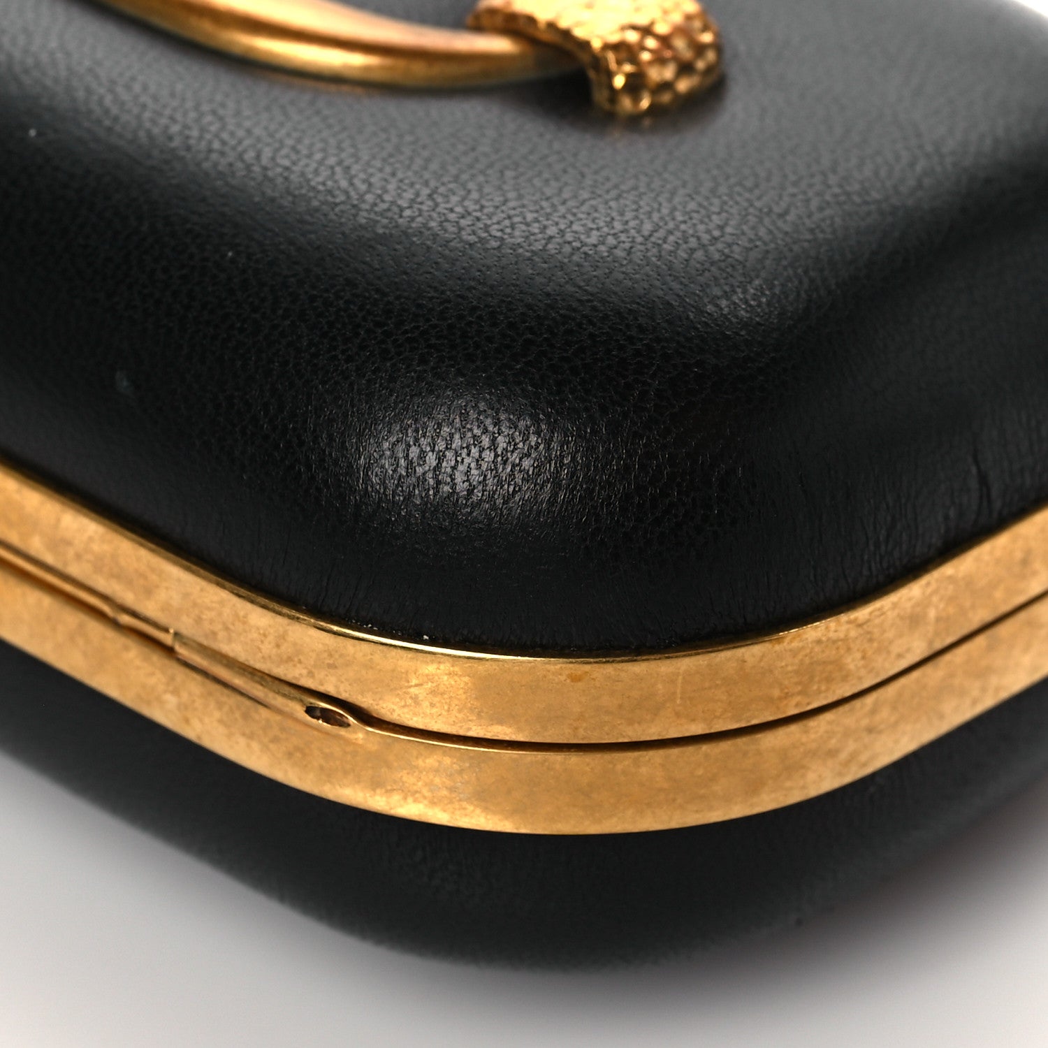 Alexander McQueen Nappa Chain Knuckle Box Clutch Black 10 of 10