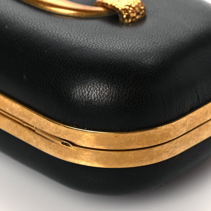 Alexander McQueen Nappa Chain Knuckle Box Clutch Black 10 of 10
