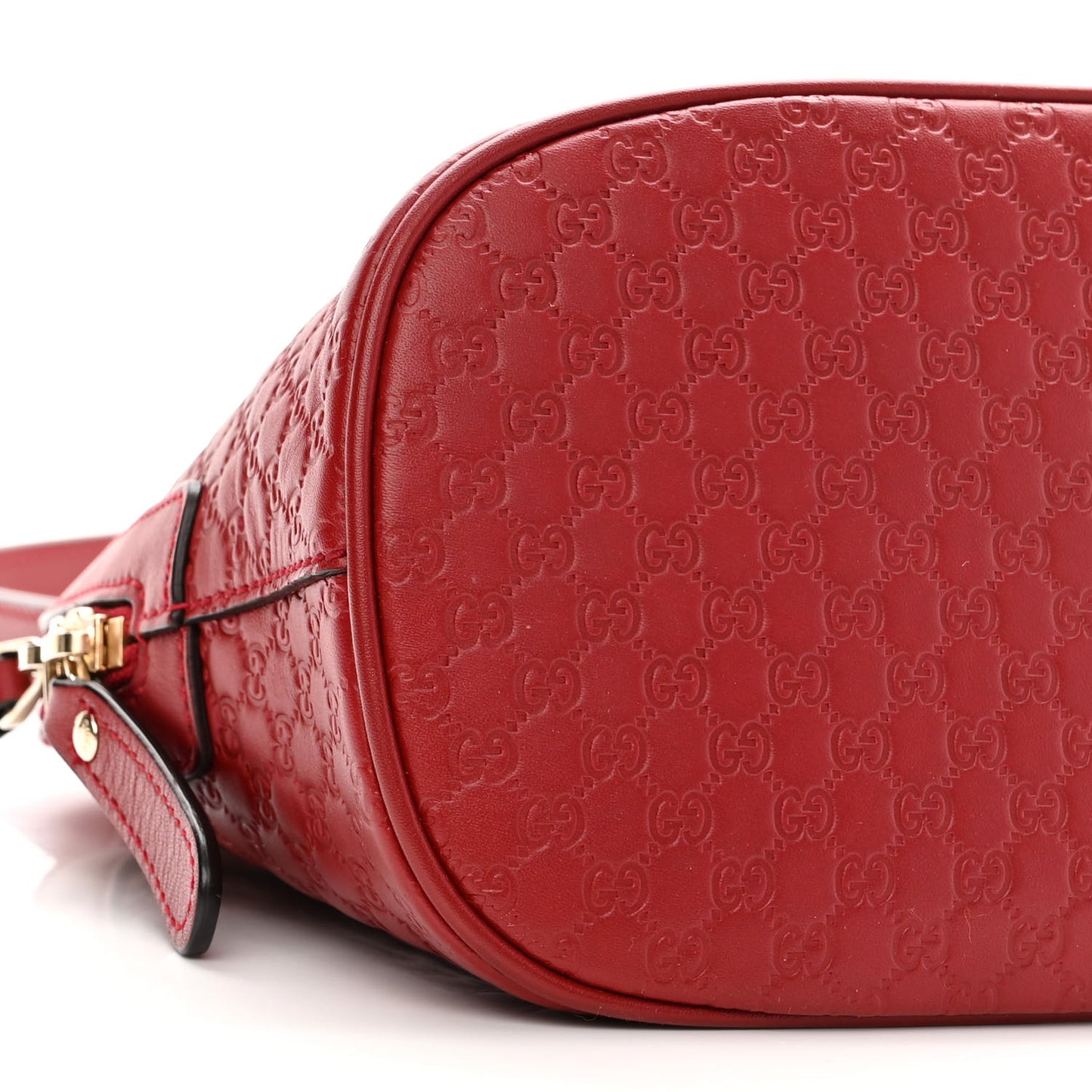 Soft Microguccissima Mini Dome Bag Rosso