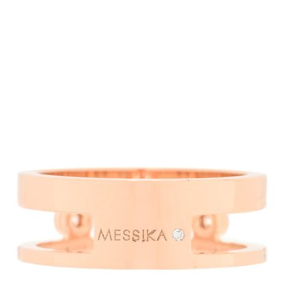 Messika 18K Rose Gold Diamond Move Romane Band Ring 53 6.5 3 of 5