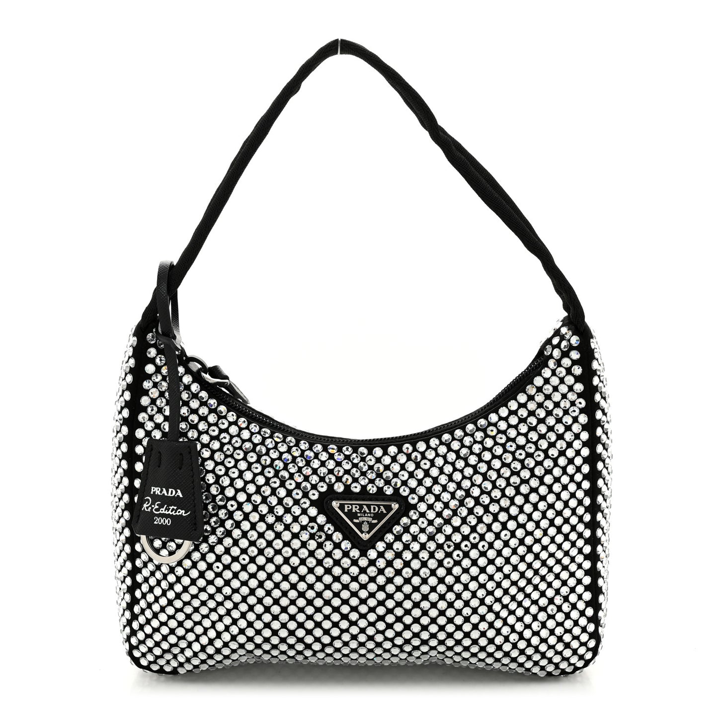 Satin Crystal Mini Re-Edition 2000 Bag Cristal
