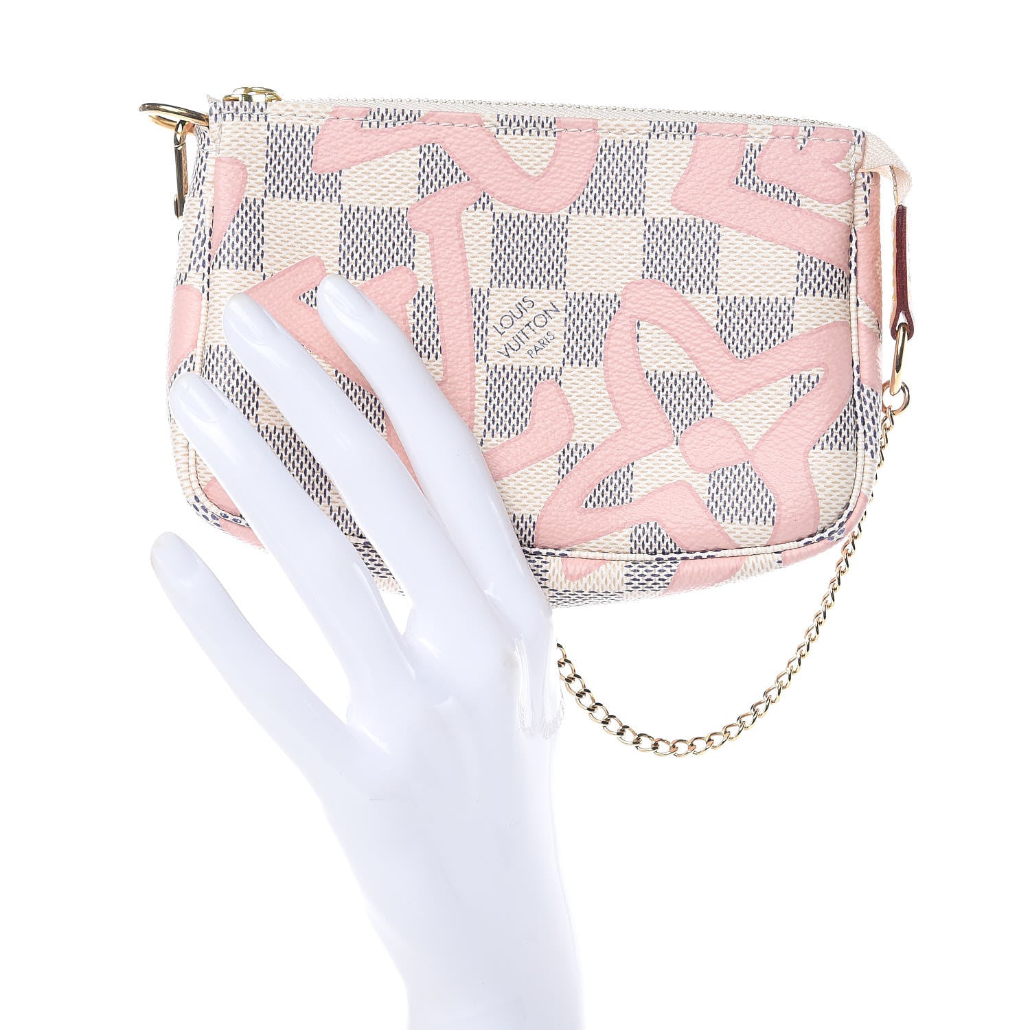Louis Vuitton Damier Azur Tahitienne Mini Pochette Accessories 2 of 7