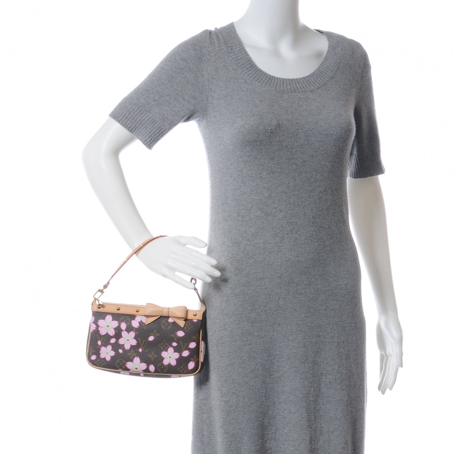 Louis Vuitton Monogram Cherry Blossom Pochette Accessories Brown 2 of 7