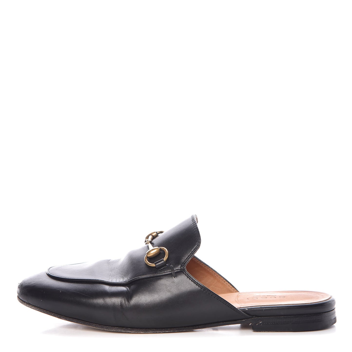 Calfskin Womens Princetown Slippers 36.5 Black