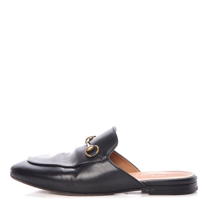 Gucci Calfskin Womens Princetown Slippers 36.5 Black 1 of 19