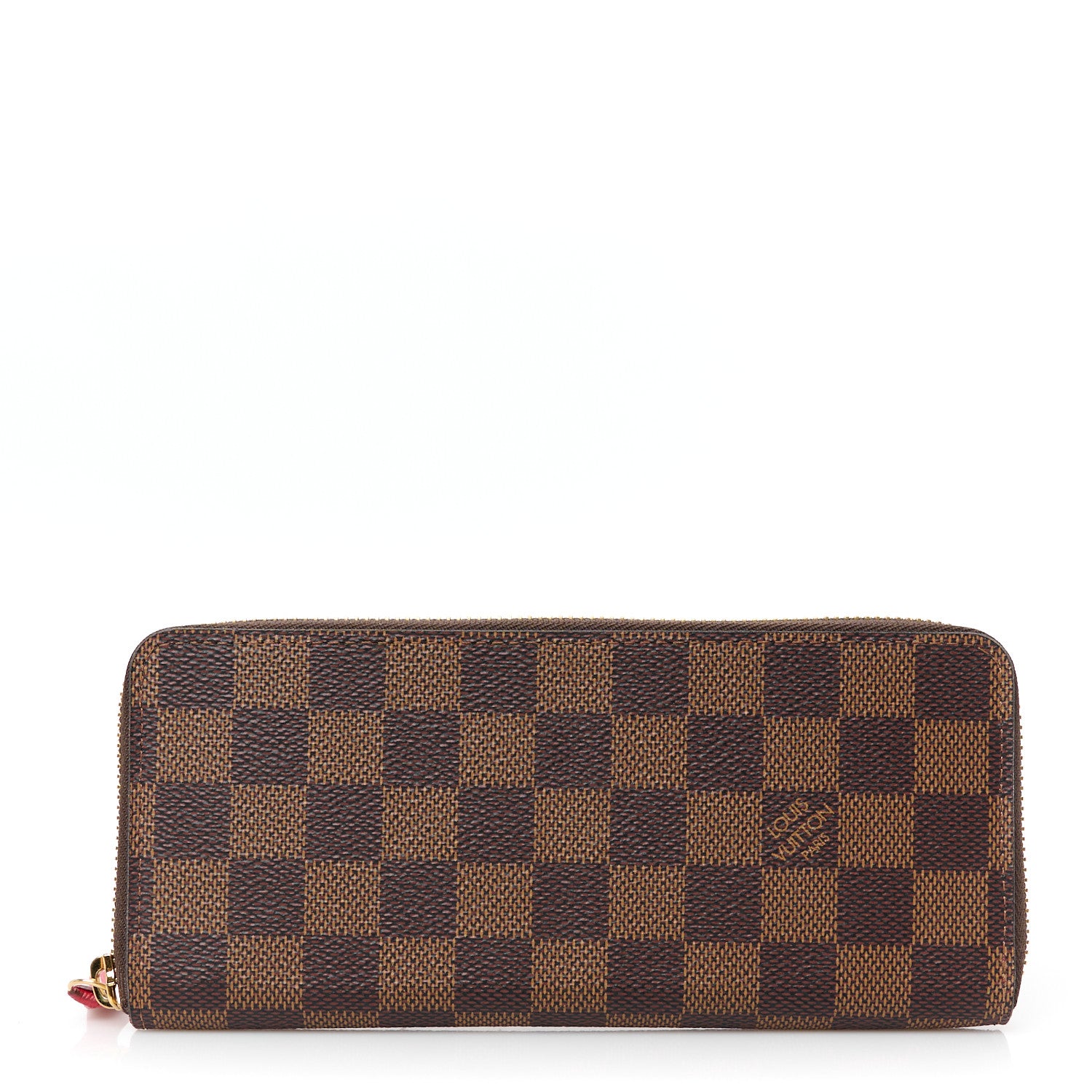 Louis Vuitton Damier Ebene Clemence Wallet Cherry 1 of 8