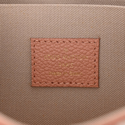 Louis Vuitton Empreinte Monogram Giant Felicie Pochette Chain Wallet Rose Trianon Creme 7 of 10