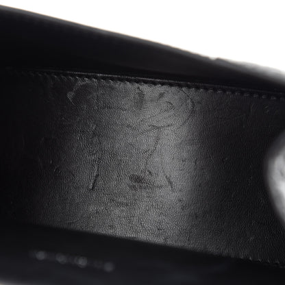 Balenciaga Shiny Calfskin Monochrome Crocodile Embossed Hourglass Top Handle Bag XS Black 10 of 12