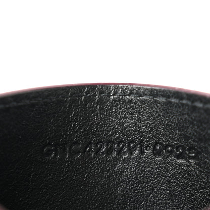 Saint Laurent Vernice Matelasse Chevron Monogram Credit Card Case Dark Red WIne 7 of 9