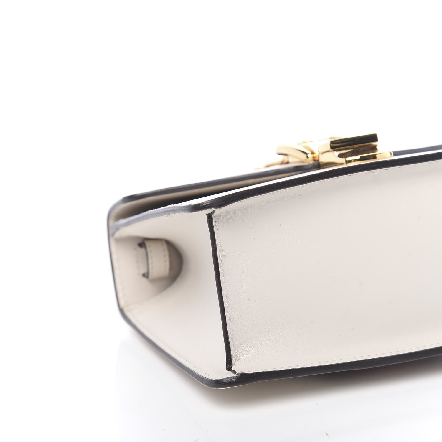 Gucci Calfskin Mini Sylvie Top Handle Bag White 9 of 13