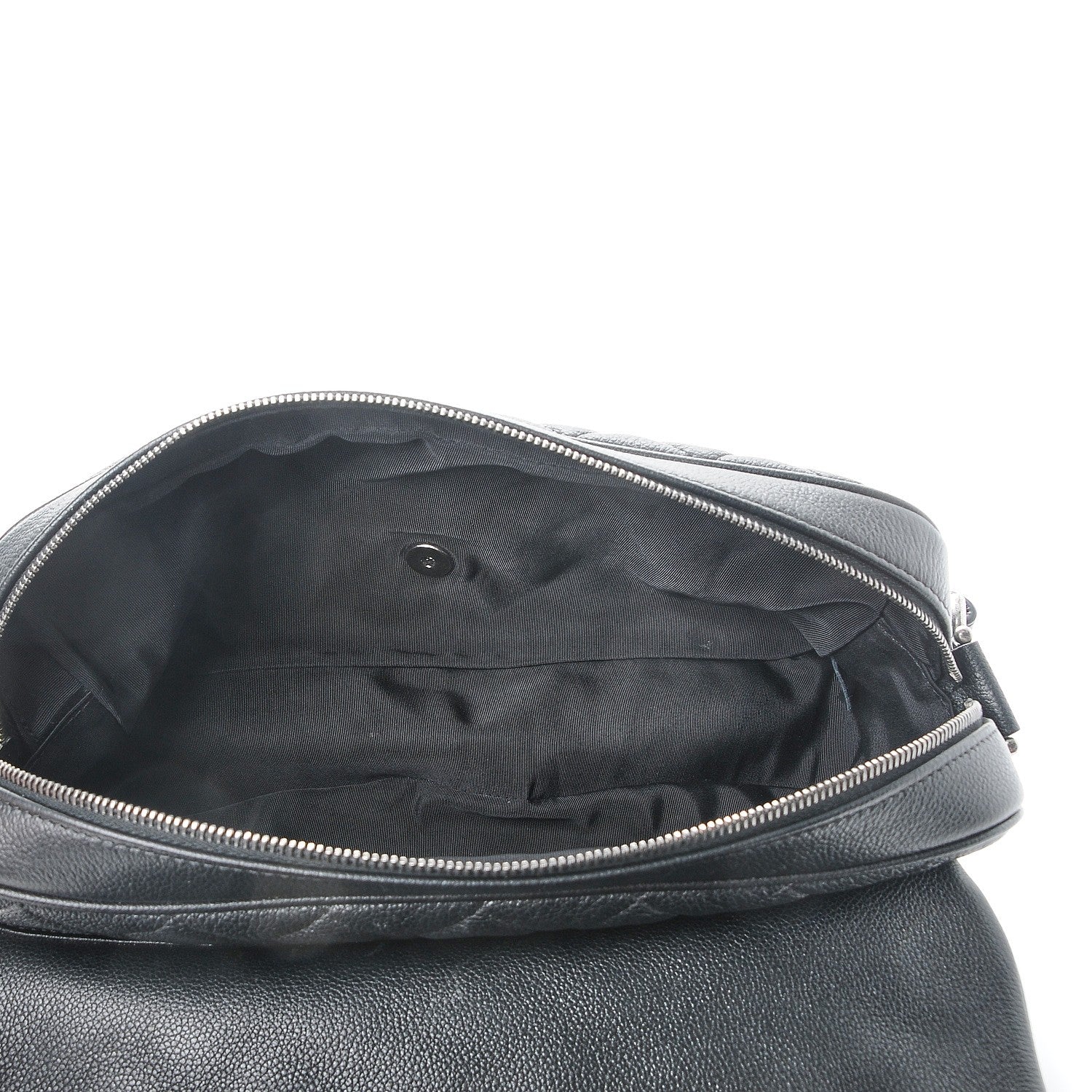 Chanel Grained Calfskin Quilted Medium Casual Rock Flap Black 5 of 8