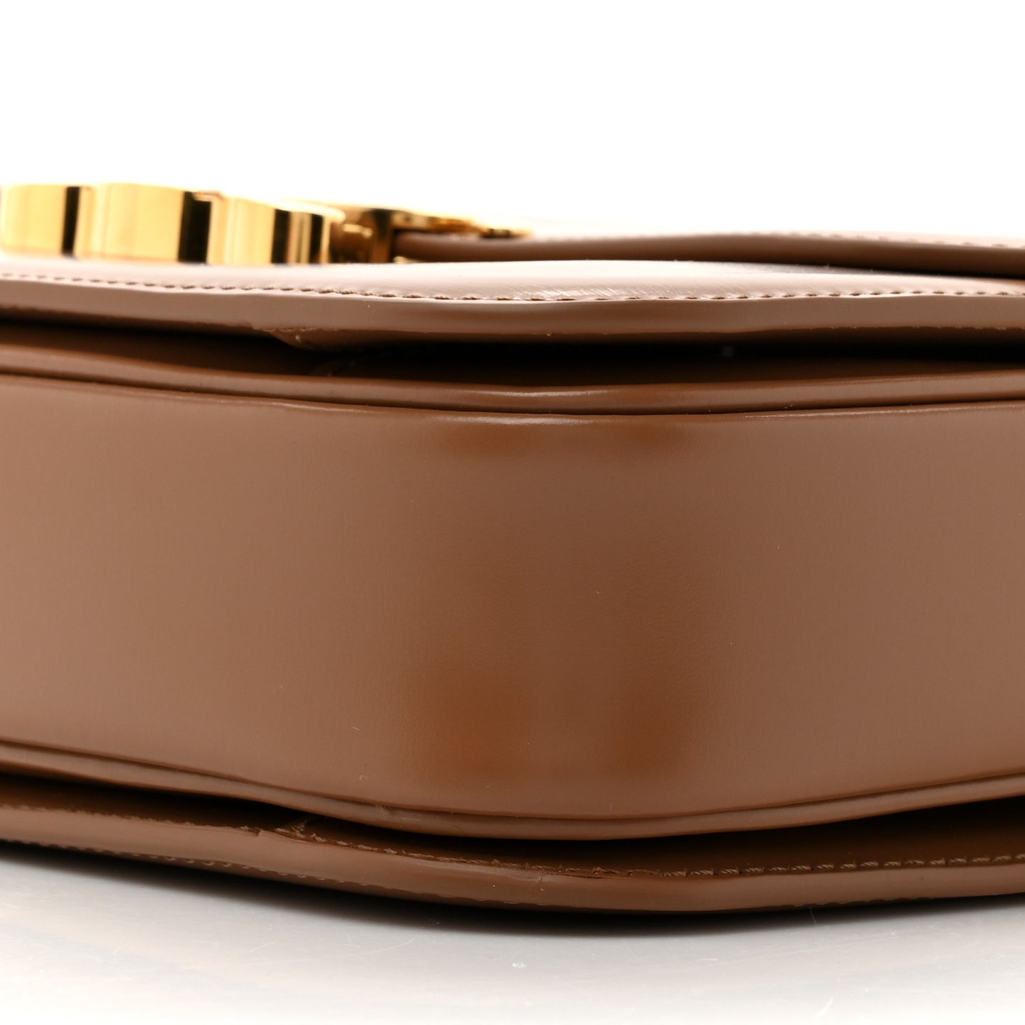 Shiny Calfskin Medium Triomphe Bronze