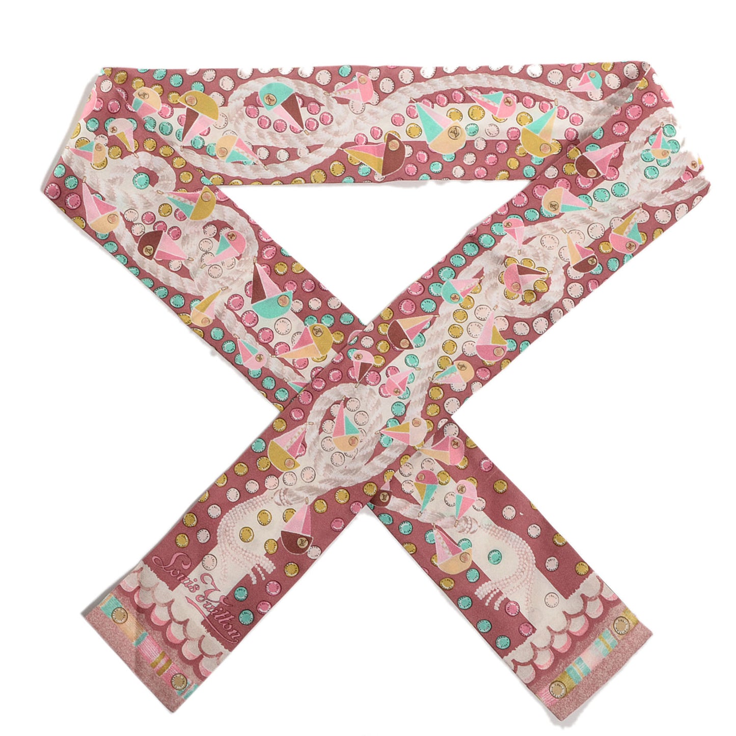 Silk Escale Bandeau Pink