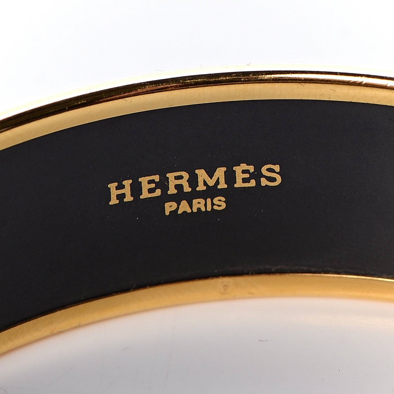 Hermes Enamel Printed Tenues Et Couvertures Wide Bracelet 70 5 of 6