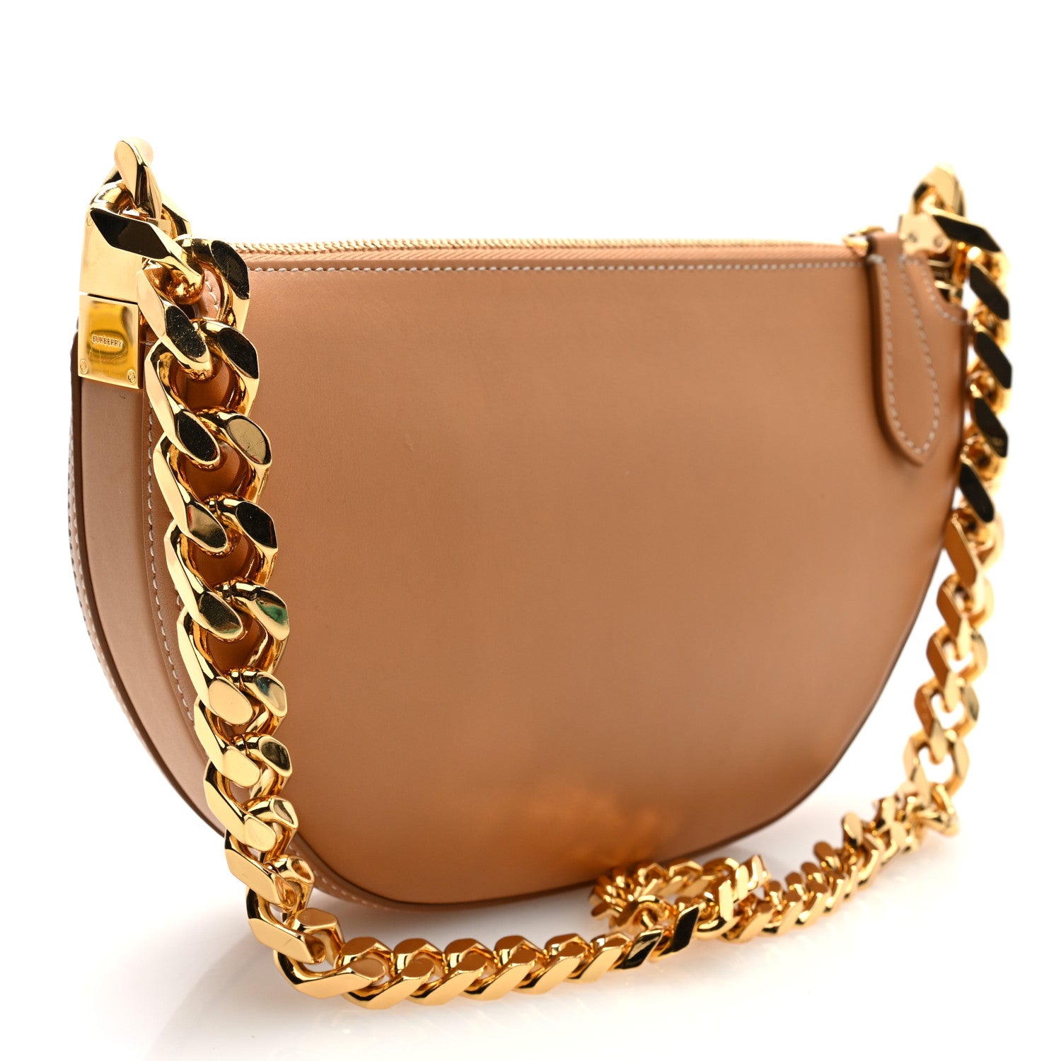 Burberry Calfskin Mini Olympia Chain Shoulder Bag Warm Sand 3 of 9