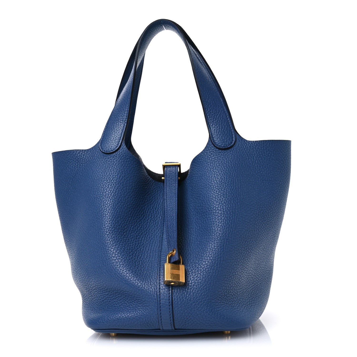 Hermes Taurillon Clemence Picotin Lock 22 MM Deep Bleu 1 of 12