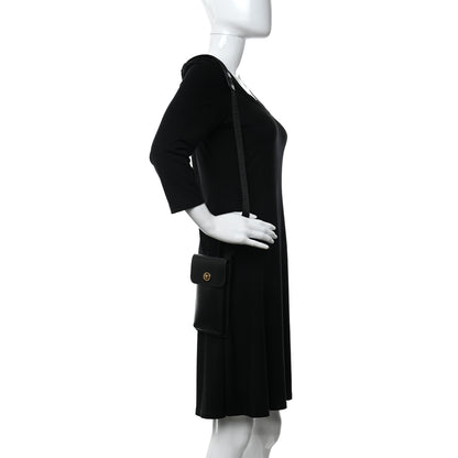 Versace Vitello Medusa Neck Pouch Black 2 of 10