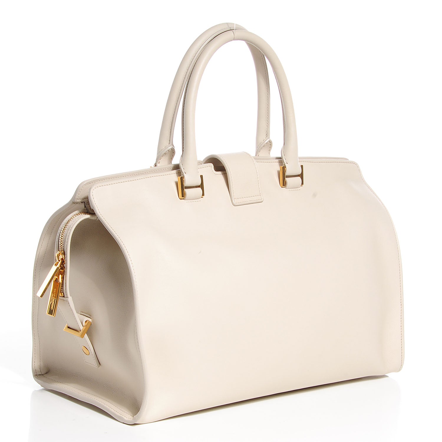 Saint Laurent Calfskin Medium Classic Y Cabas Chalk 3 of 9