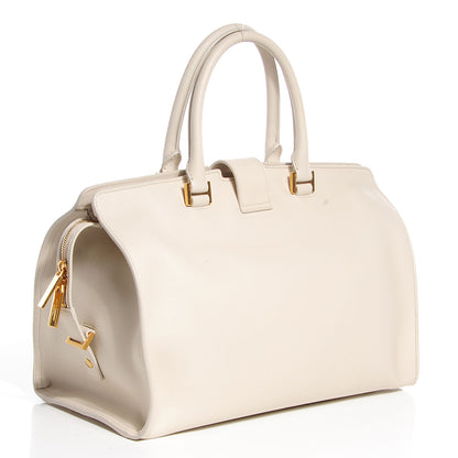 Saint Laurent Calfskin Medium Classic Y Cabas Chalk 3 of 9