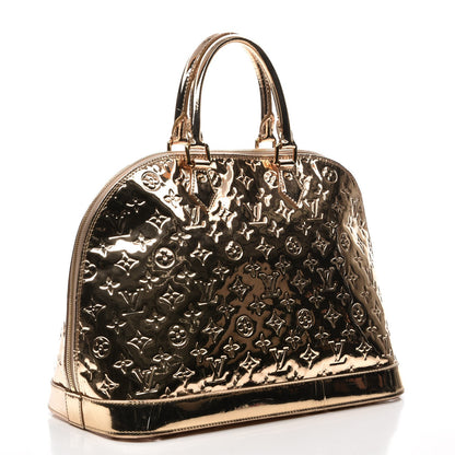 Louis Vuitton Monogram Miroir Alma MM Gold 3 of 9