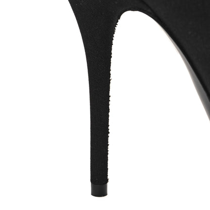 Balenciaga Jersey Crepe Round Toe Knife Booties 41 Black 7 of 7