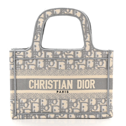 Christian Dior Oblique Mini Book Tote Grey Multicolor 1 of 10