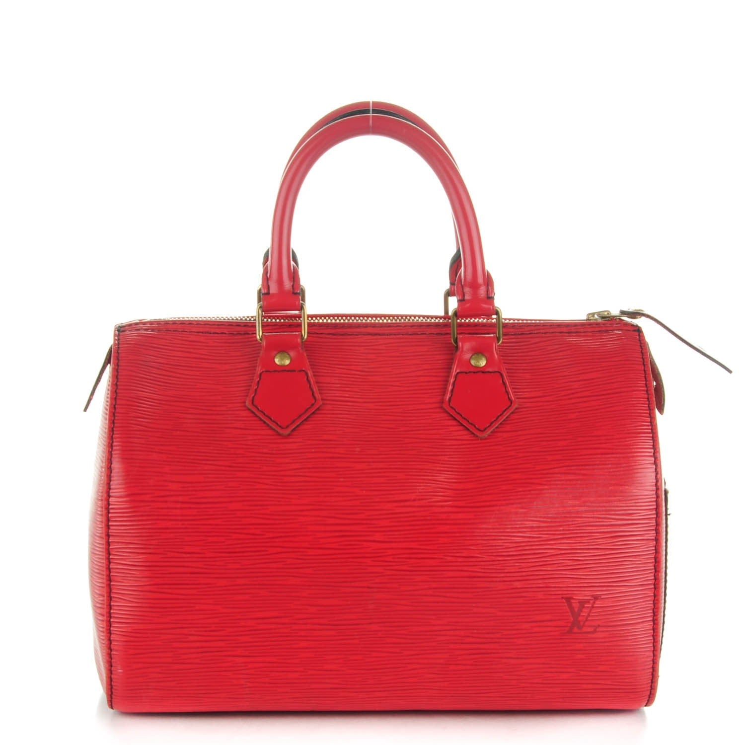 Louis Vuitton Epi Speedy 25 Castillan Red 1 of 12