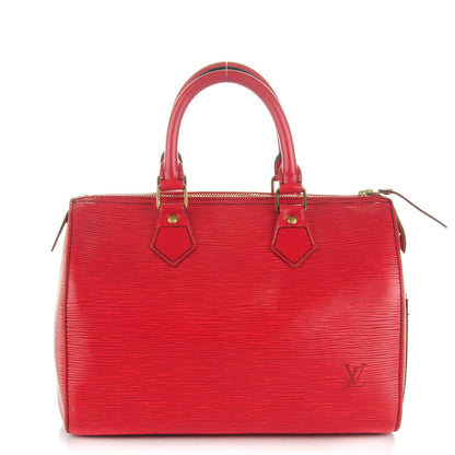 Louis Vuitton Epi Speedy 25 Castillan Red 1 of 12