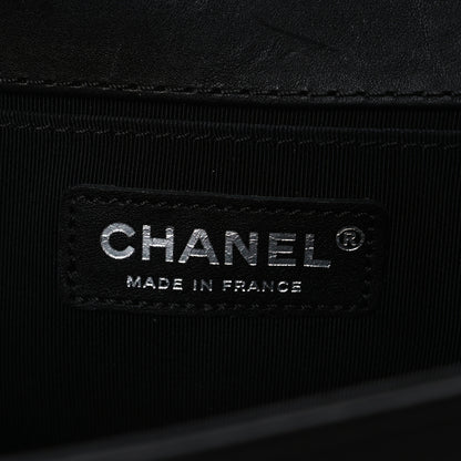 Chanel Calfskin Quilted Metal Embellished Paris Dallas Medium Boy Flap Black 6 of 10