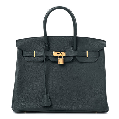 Hermes Togo Birkin 35 Vert Cypress 1 of 13