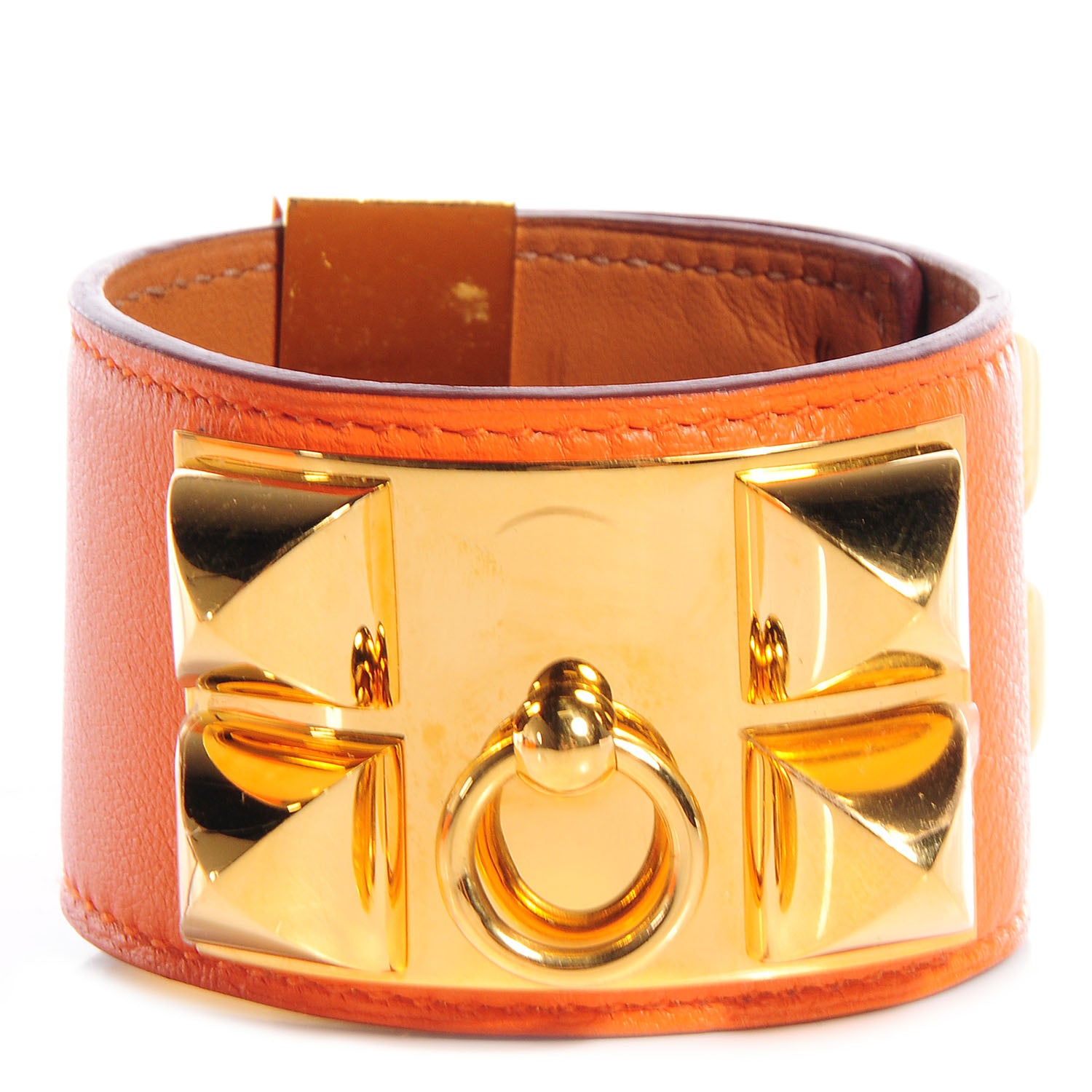 Hermes Swift Collier de Chien Small Bracelet Orange 1 of 10