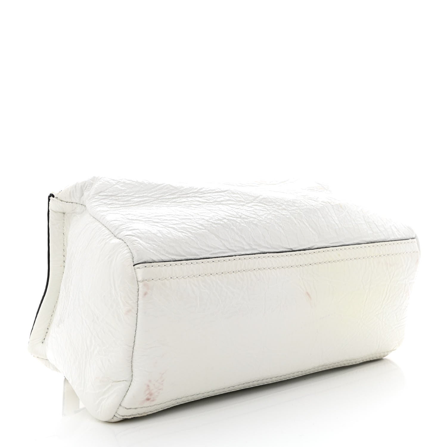 Givenchy Crinkled Patent Deerskin Mini Pandora White 4 of 19