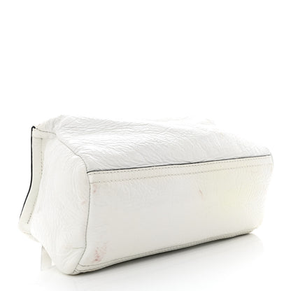Givenchy Crinkled Patent Deerskin Mini Pandora White 4 of 19