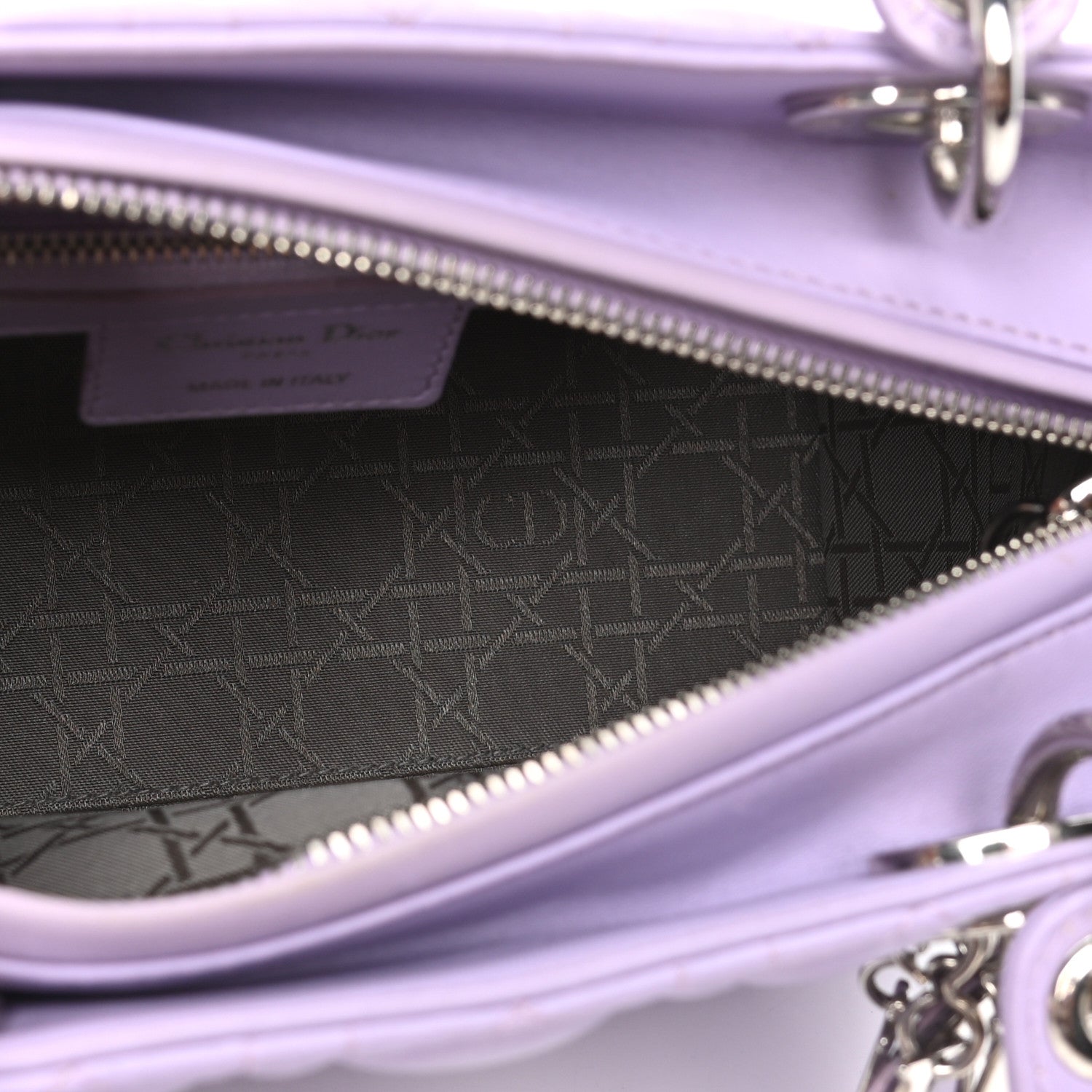 Christian Dior Lambskin Cannage Medium Lady Dior Purple 4 of 8