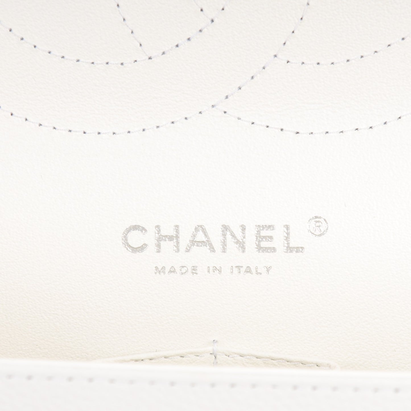 Caviar Quilted Jumbo Double Flap White